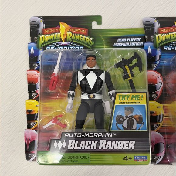 Power Rangers Re-Ignition 6 Inch Action Figure Auto Morphin Black Red Ranger NEW - Picture 4 of 5